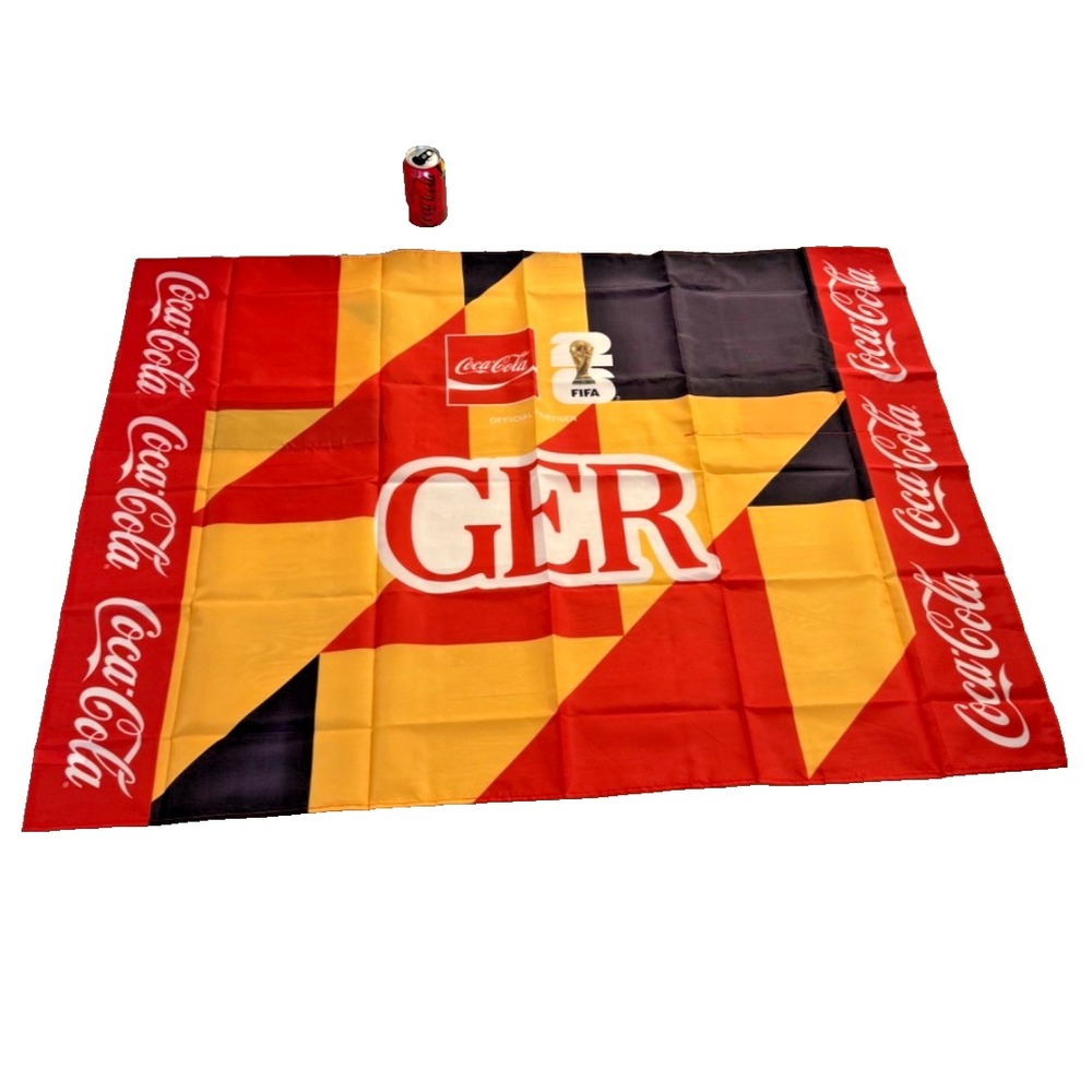 FIFA World Cup 2026 Soccer Coca-Cola Team Germany Flag/Cape GER Coke Can NEW‎